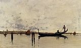 Carlo Brancaccio Along The Canal, Venice painting